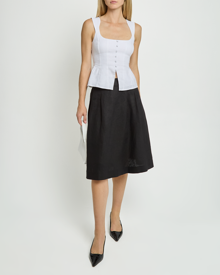 Inaya Linen Top