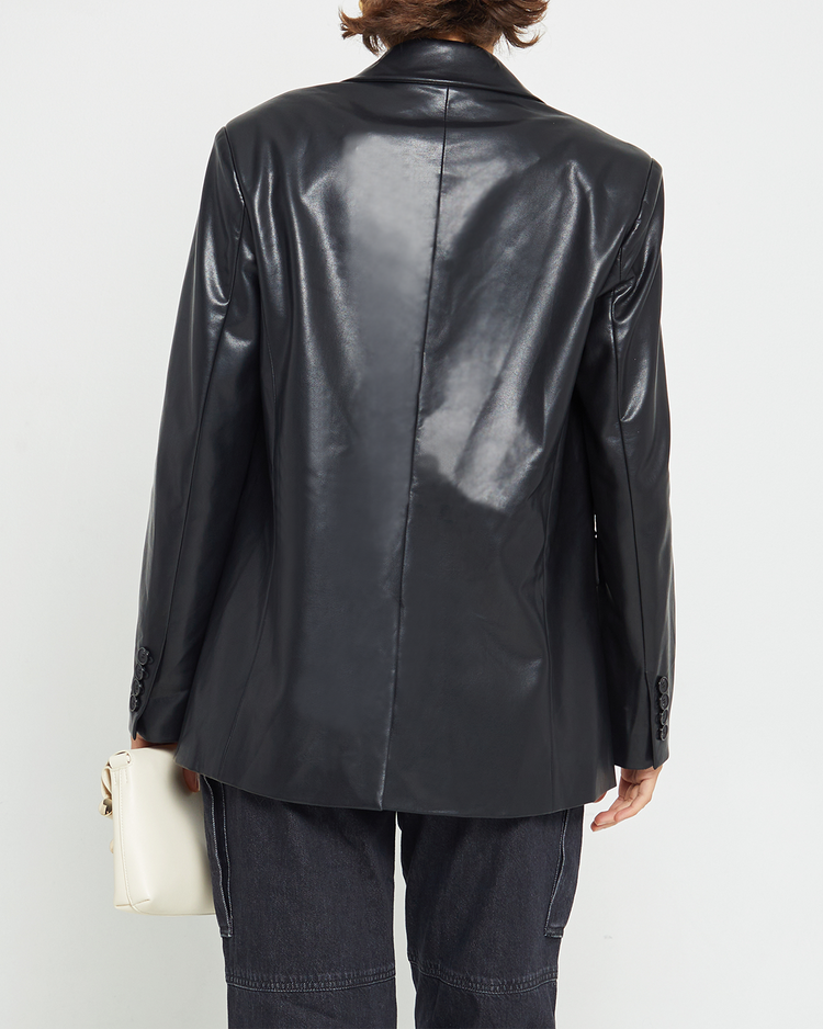 Camilla Vegan Leather Blazer