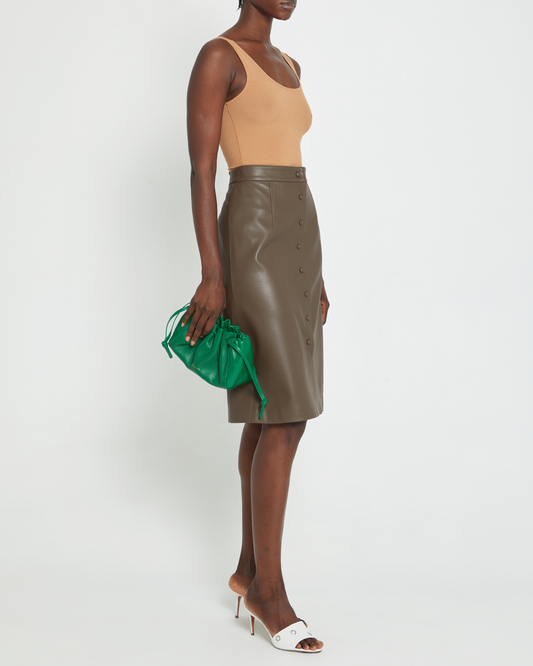 Mimi Vegan Leather Pencil Skirt