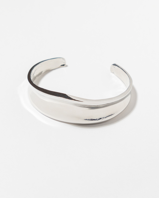 Wide Curved Cuff Bracelet