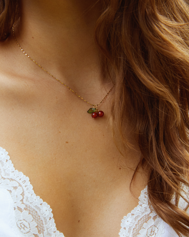 Cherry Pendant Necklace