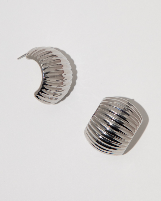 Chunky Ribbed Hoops