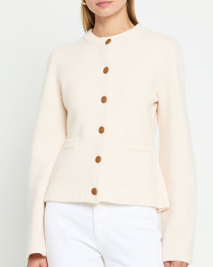 Averie Wool-Cashmere Cardigan