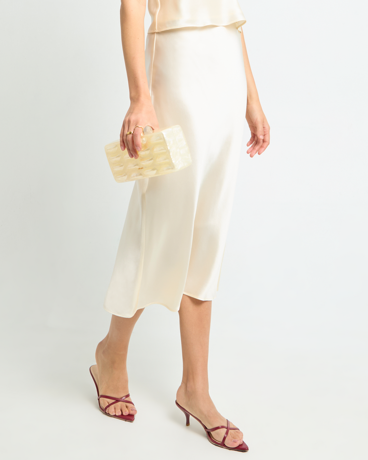 Alaia Silk Midi Skirt