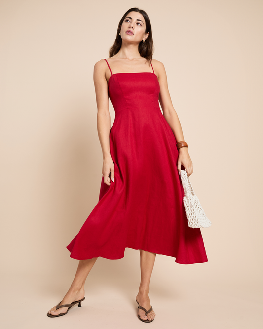 Khalani Linen Dress