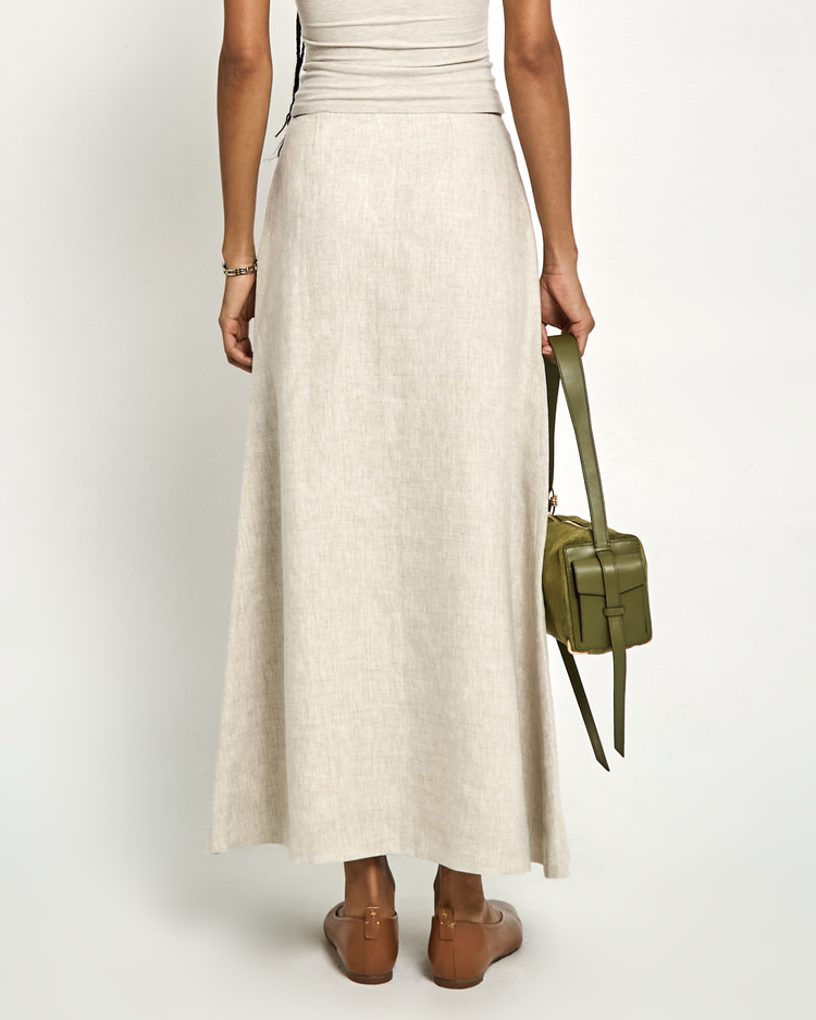 Sibel Linen Maxi Skirt