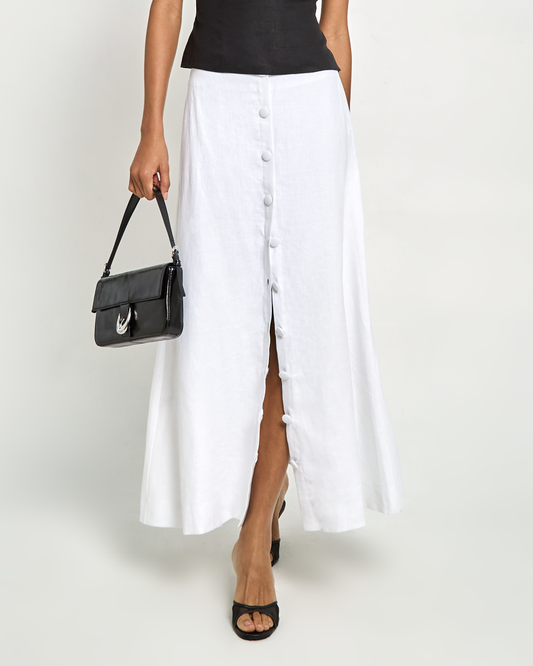 Sibel Linen Maxi Skirt