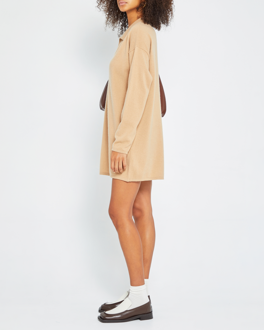 Hailey Cashmere Polo Dress