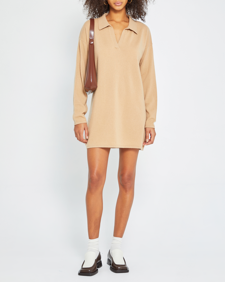 Hailey Cashmere Polo Dress