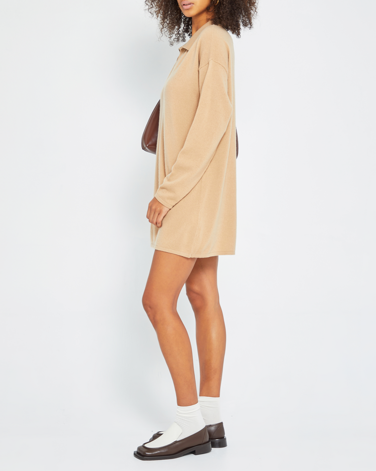 Hailey Cashmere Polo Dress