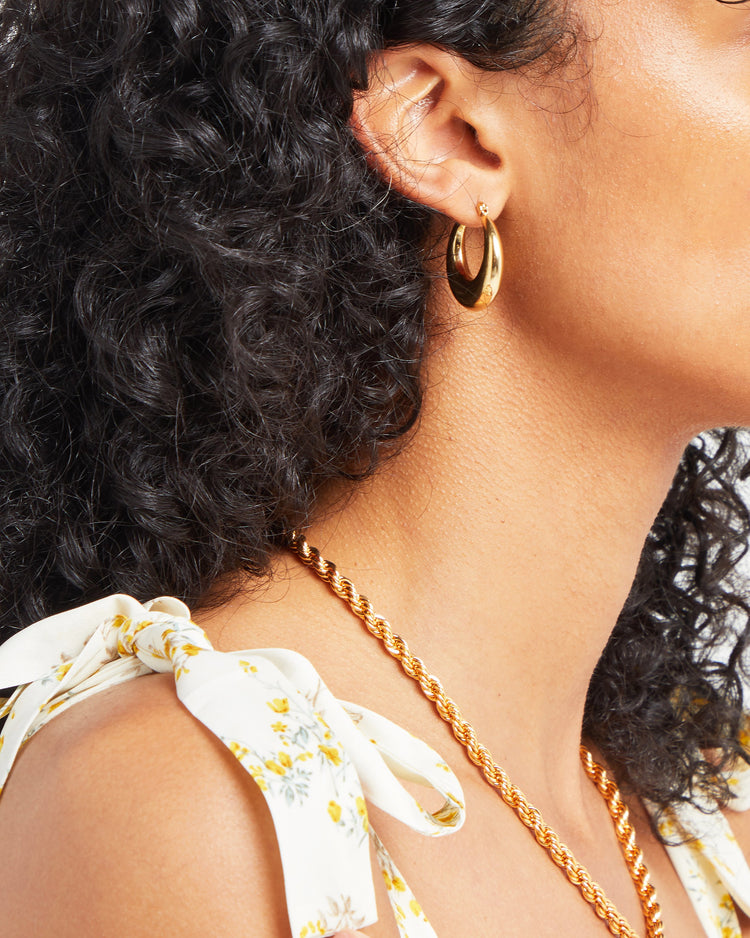 Gold Bold Hoops